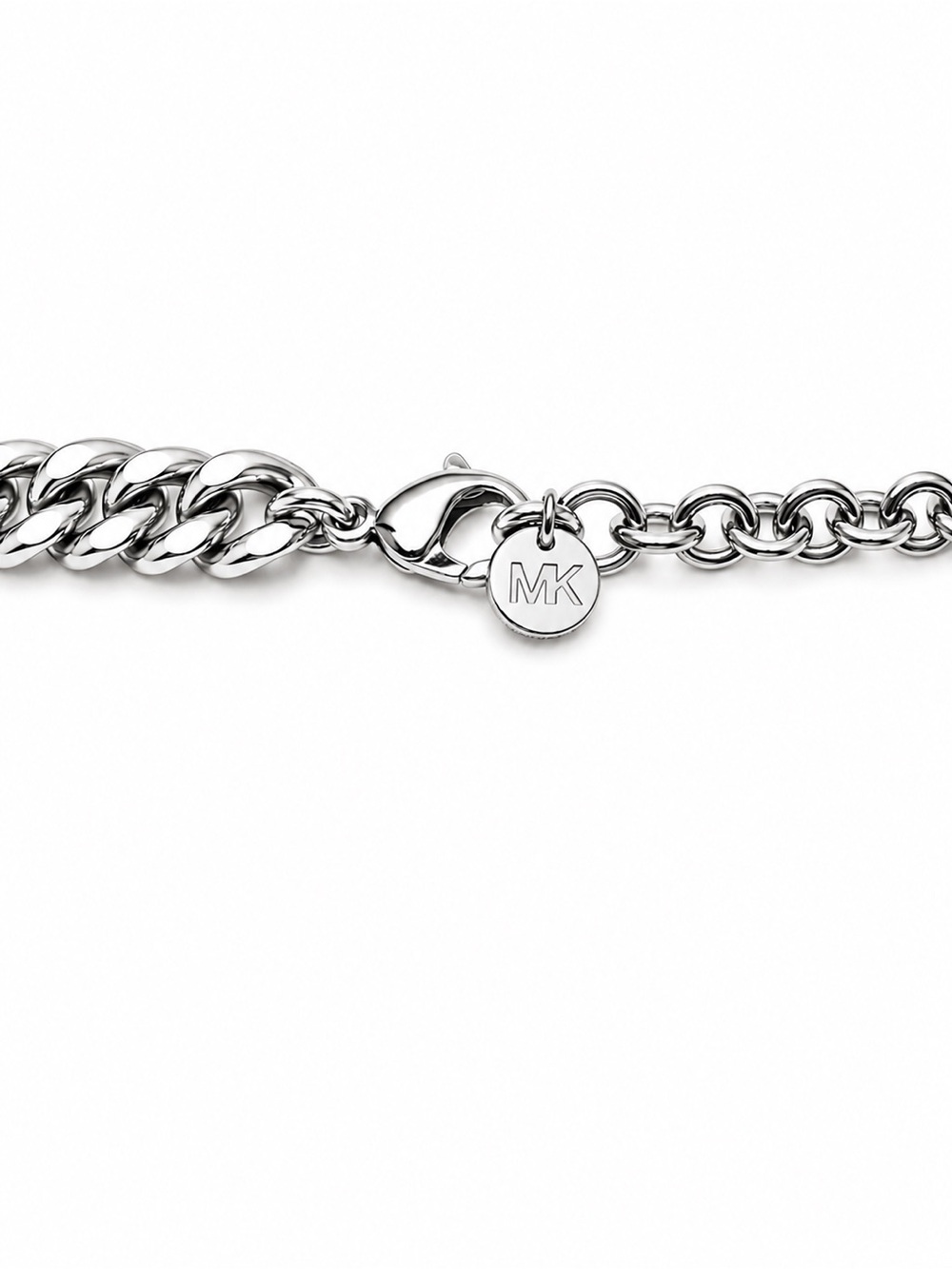 Michael Kors Silver Crystal-Embellished 16’ Necklace Retail $325 - Picture 3 of 3